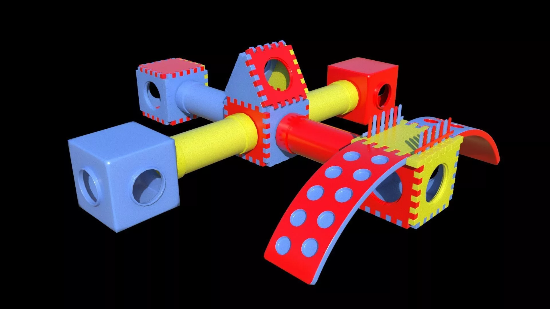 Puzzle block toy 3D Printable Model 3D print model