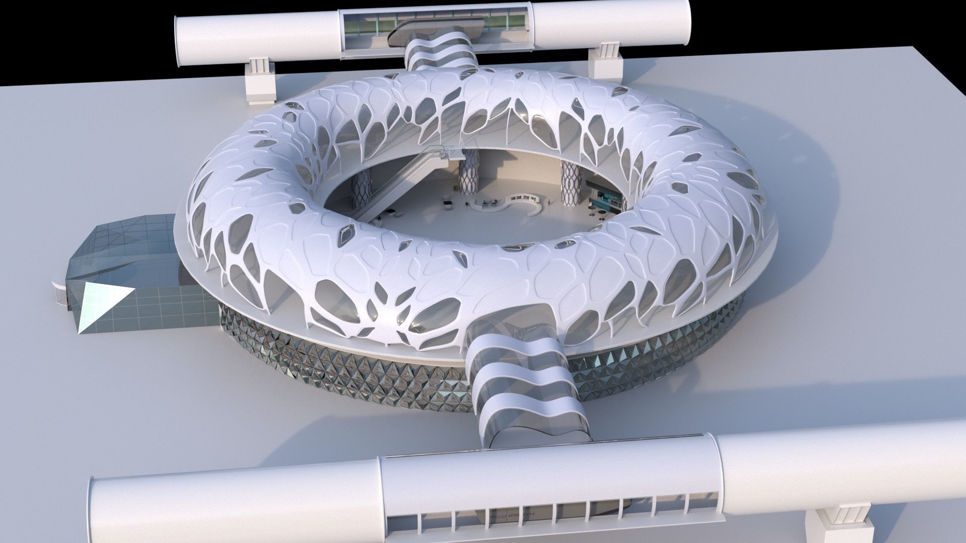 Hyperloop Concept Station 3D model_3
