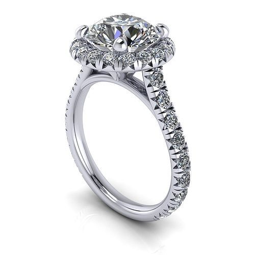  Willy Cheng Diamond Ring Size4 3D print model