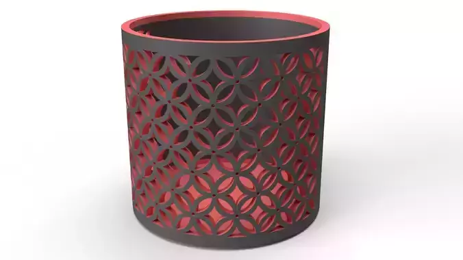 Patterned pen holder