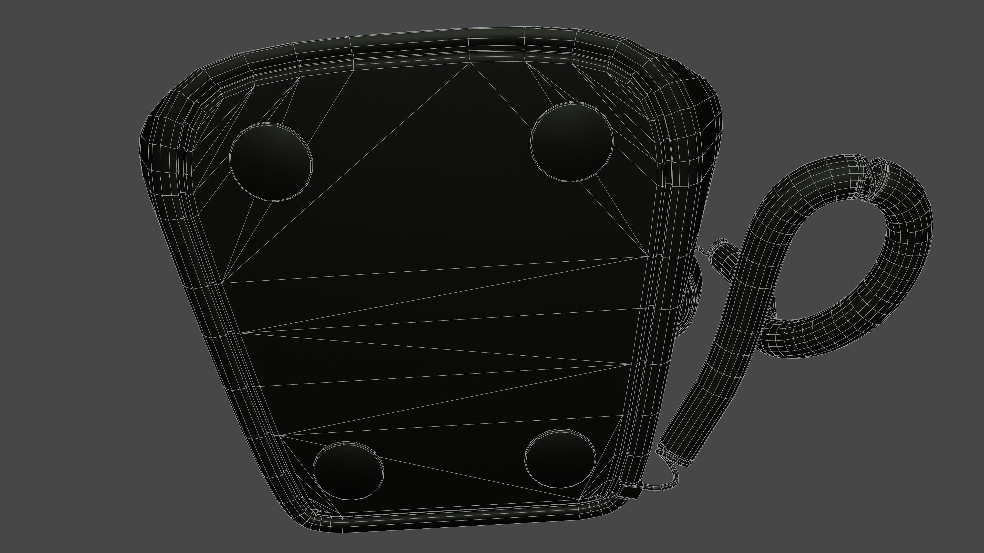 Old Telephone  Low-poly 3D model_22