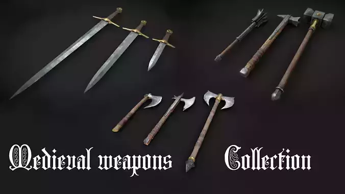 Medieval weapons collection