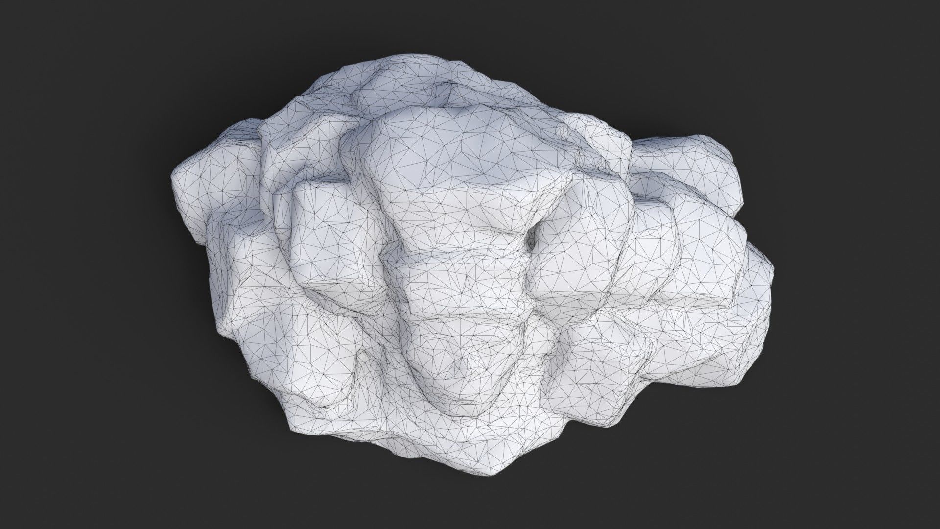 Rock Maya 1001 - Grey Jagged Stone Low-poly 3D model_14