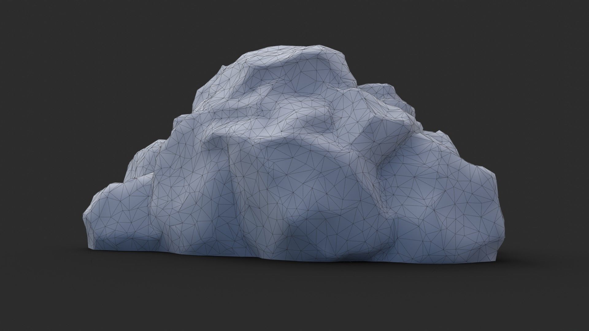 Rock Maya 1001 - Grey Jagged Stone Low-poly 3D model_10