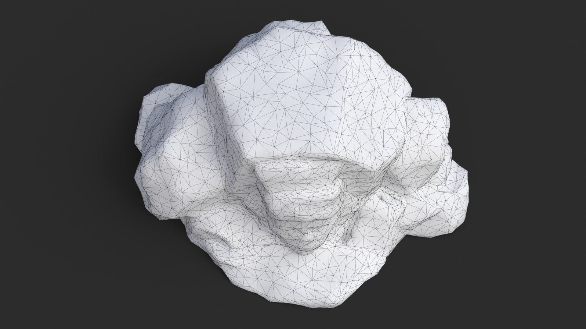 Rock Maya 1003 - Grey Jagged Stone Low-poly 3D model_14