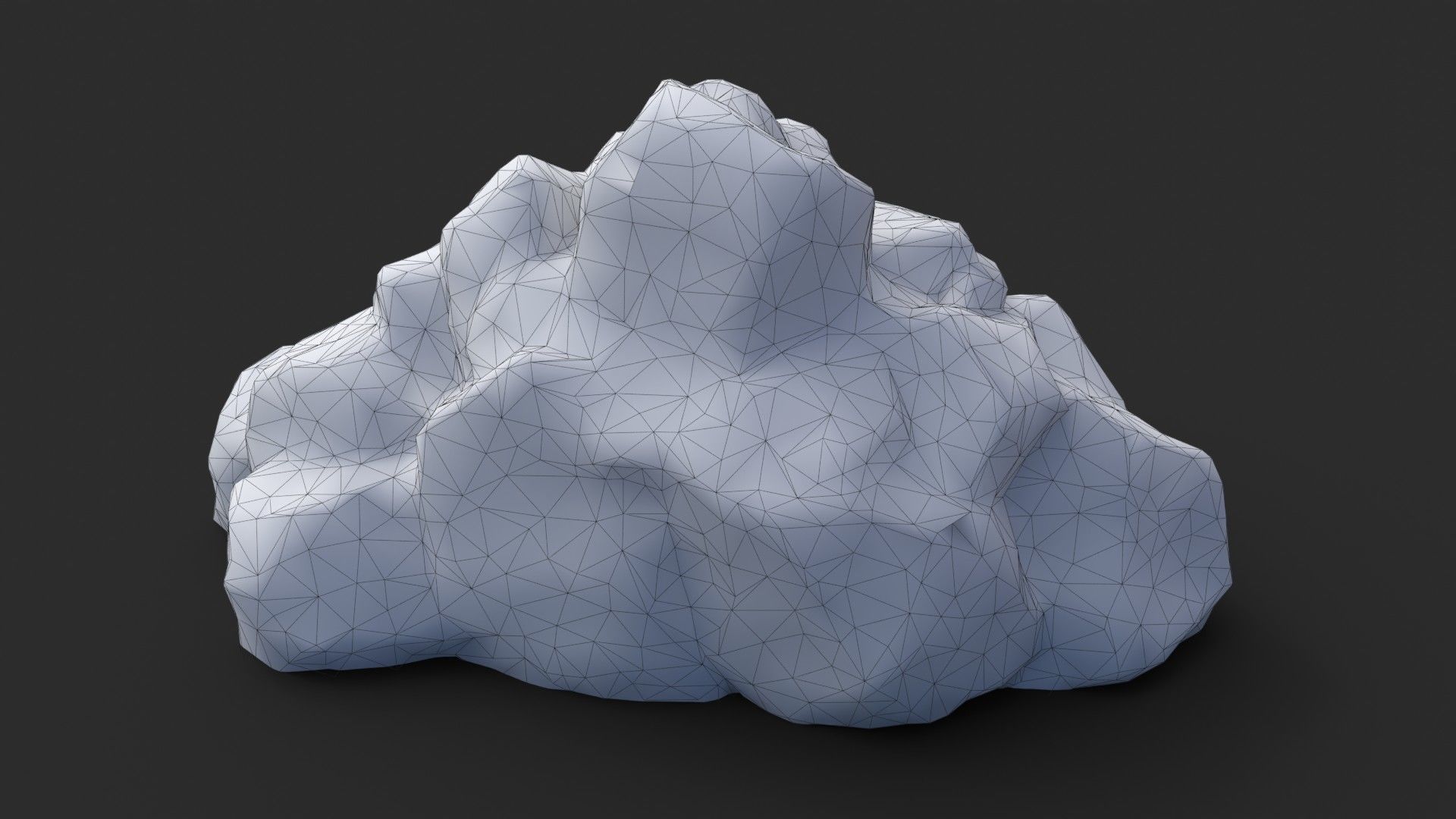 Rock Buddha 1005 Low-poly 3D model_11