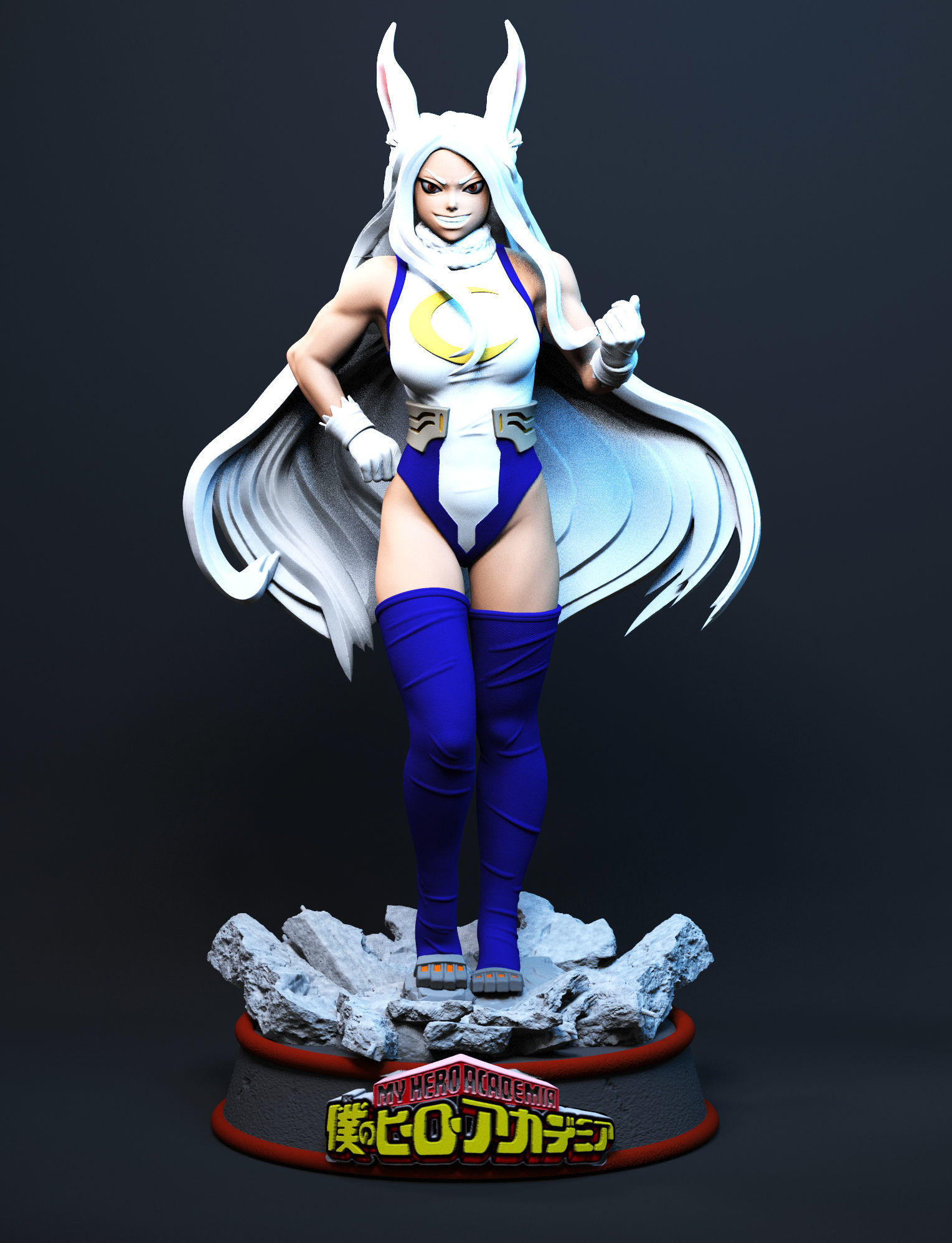 Miruko3D hero of legends person statue 3D print model_1