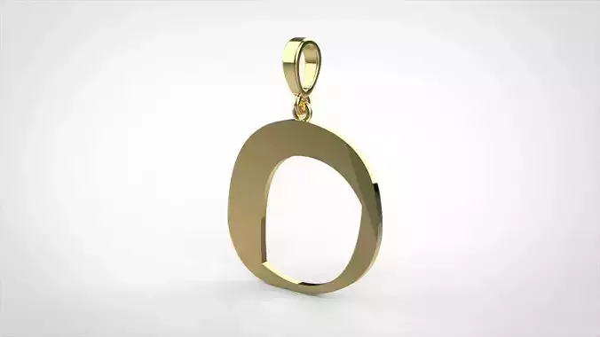 pendant alphapet zaiedsloppy O medium 