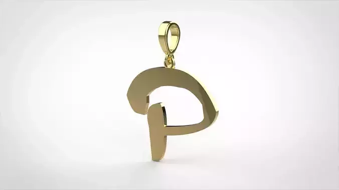 pendant alphapet zaiedsloppy P medium 
