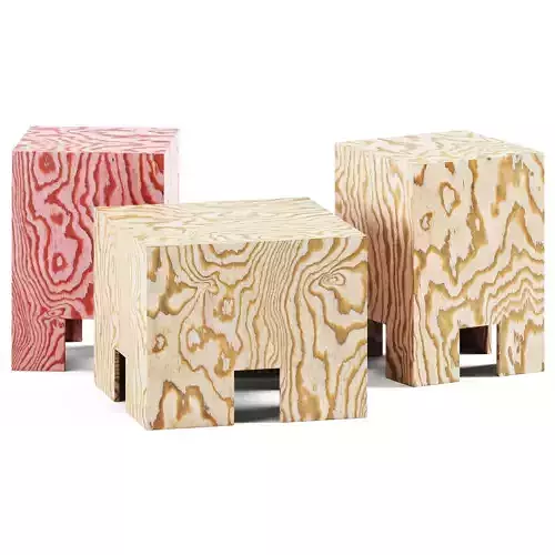 Plybord Coffee Tables by Bla Station 3D model