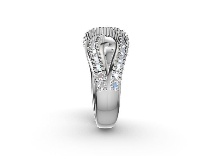 wavy diamond ring stl verified 3D print model_6