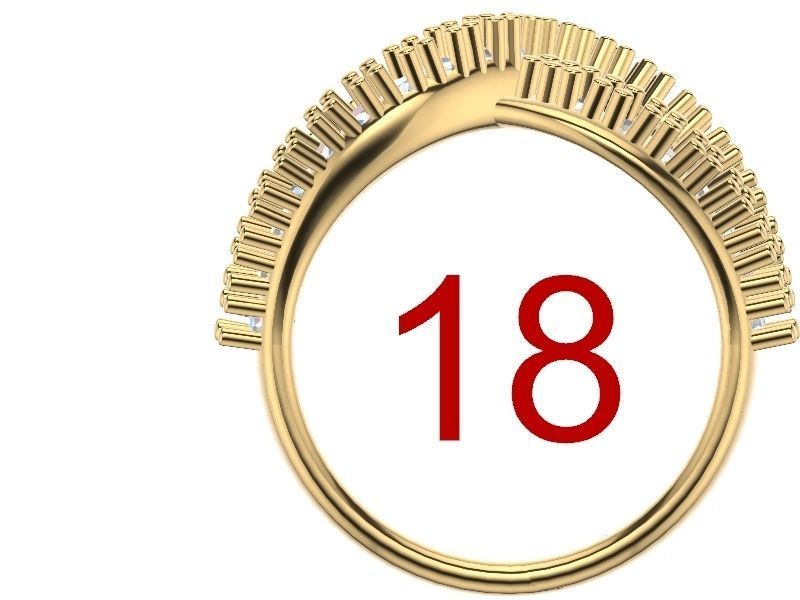 wavy diamond ring stl verified 3D print model_20