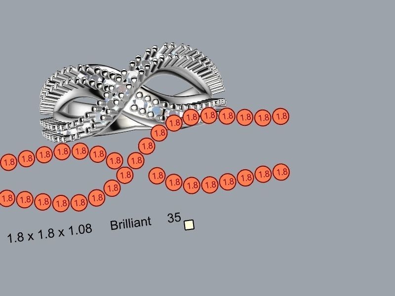 wavy diamond ring stl verified 3D print model_5