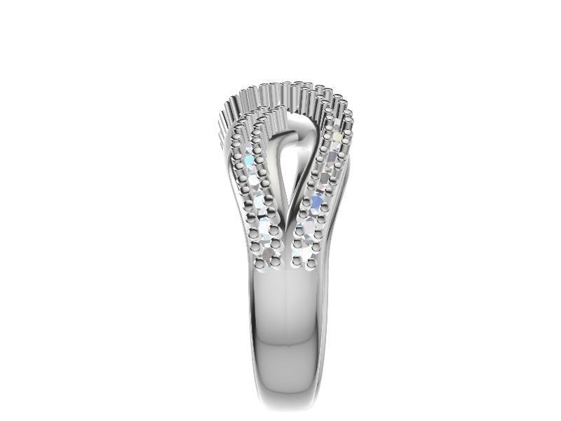 wavy diamond ring stl verified 3D print model_8