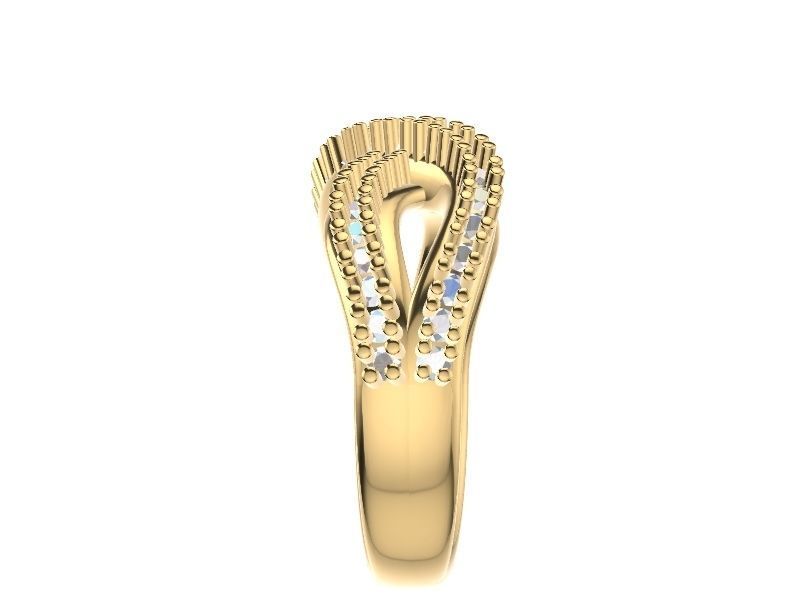 wavy diamond ring stl verified 3D print model_18