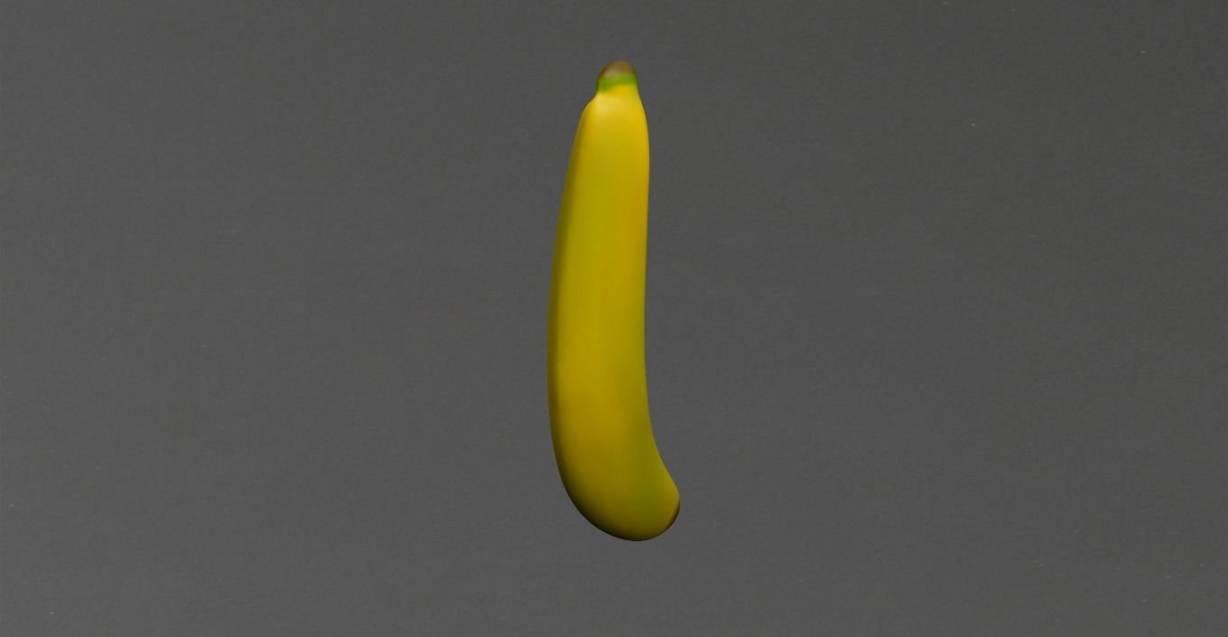 Banana Low-poly 3D model_3