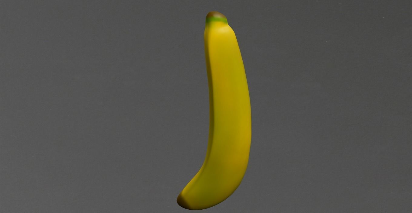 Banana Low-poly 3D model_12
