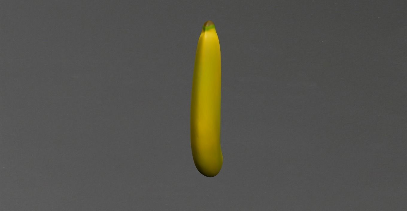Banana Low-poly 3D model_5