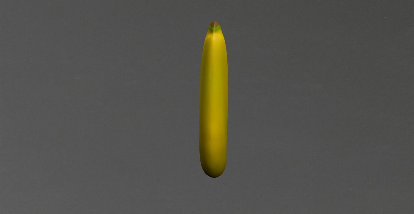 Banana Low-poly 3D model_6