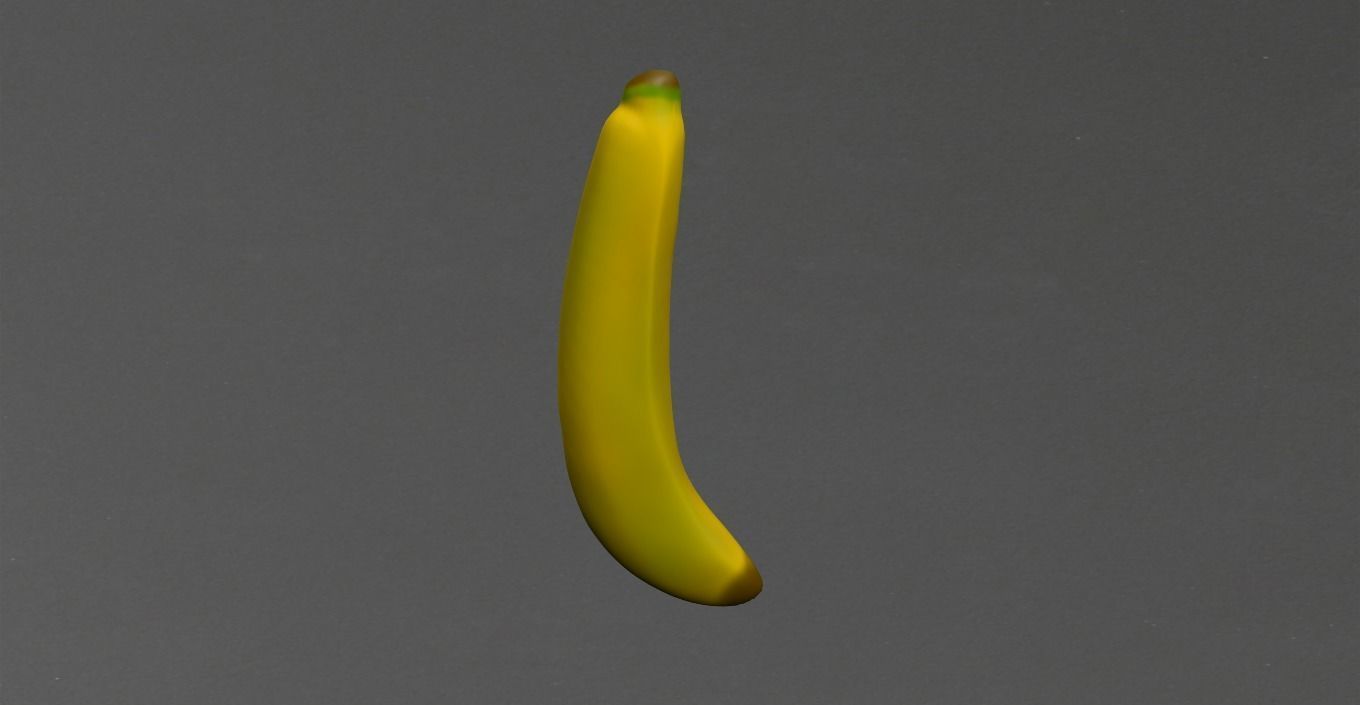Banana Low-poly 3D model_22