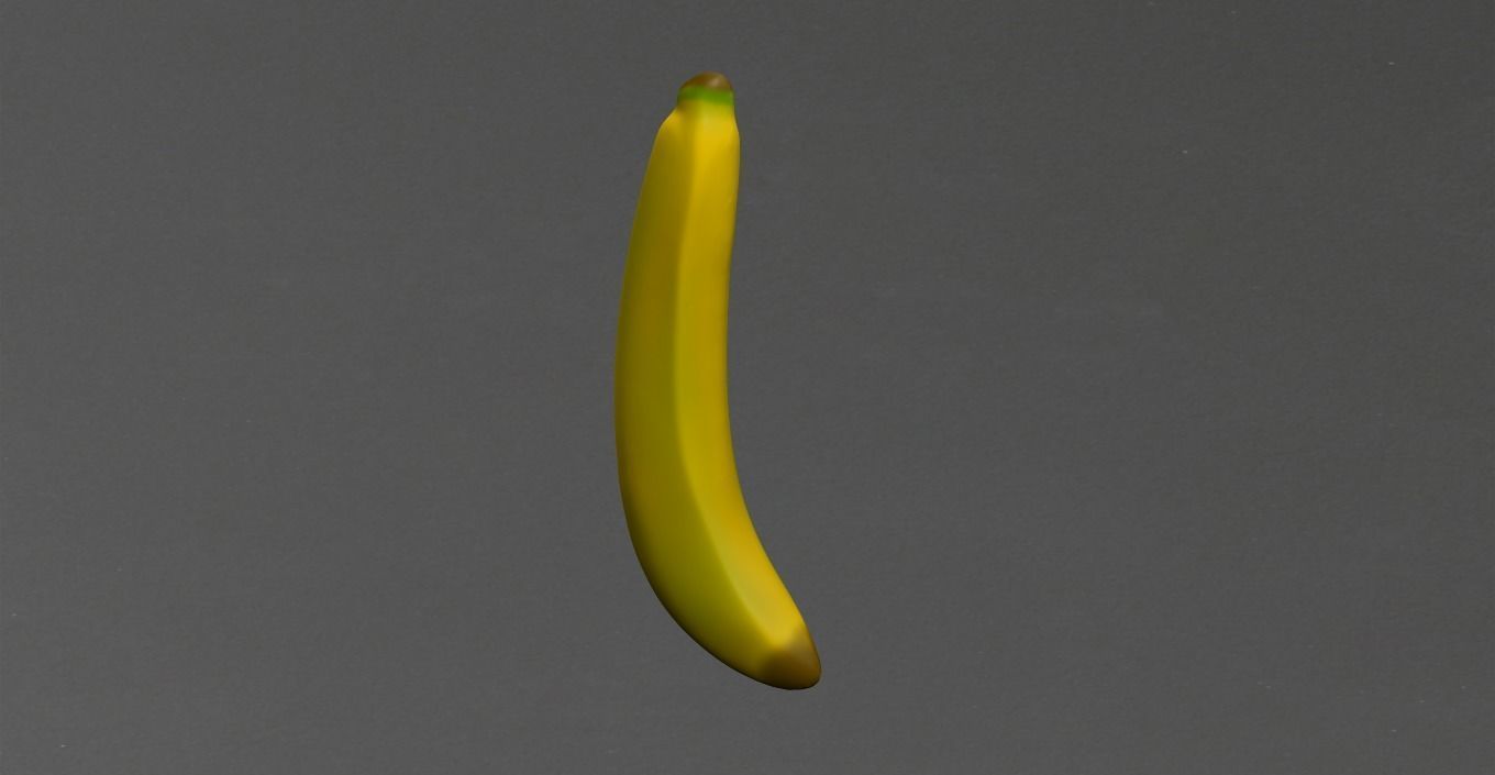Banana Low-poly 3D model_11