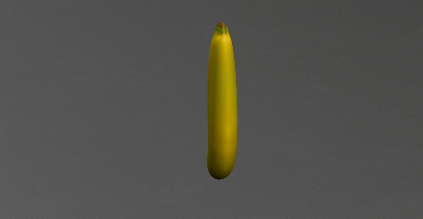 Banana Low-poly 3D model_7