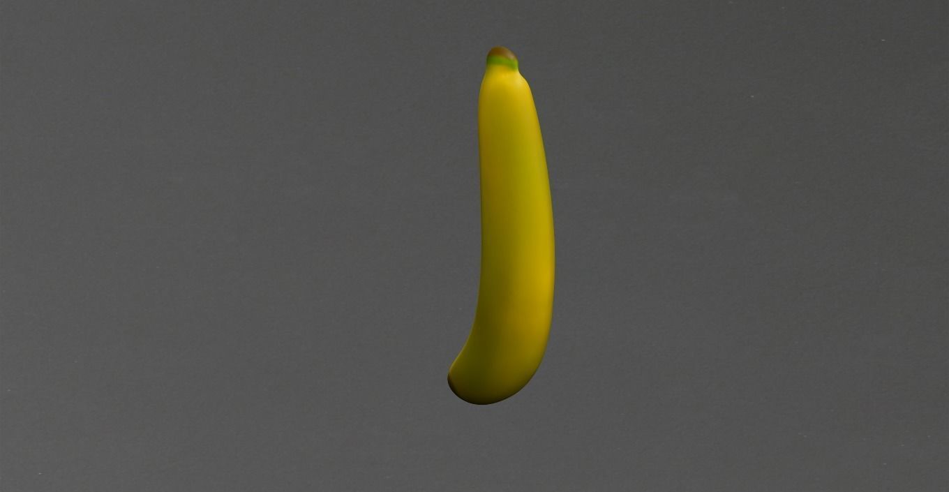 Banana Low-poly 3D model_9