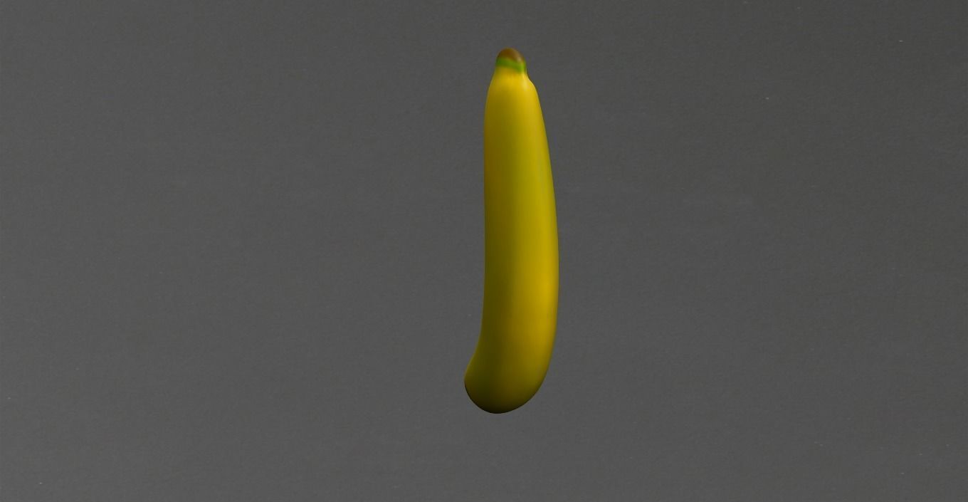 Banana Low-poly 3D model_8