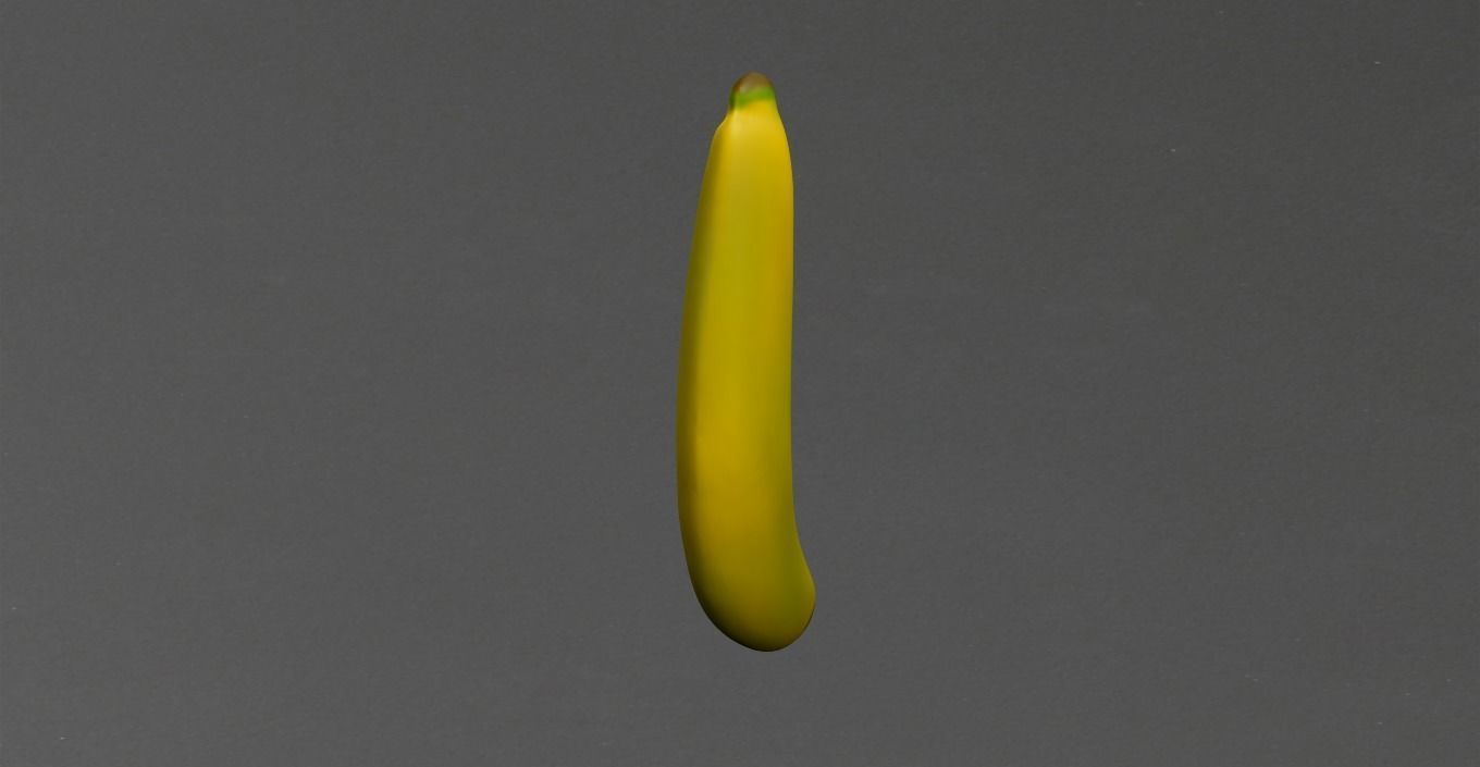 Banana Low-poly 3D model_4