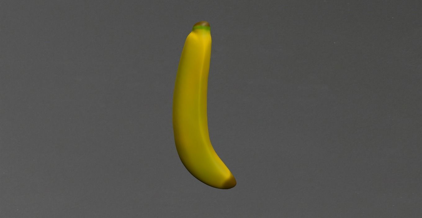 Banana Low-poly 3D model_21