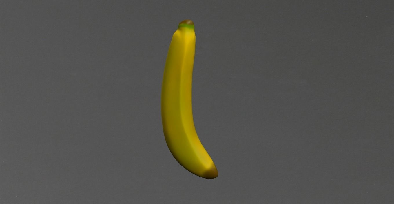 Banana Low-poly 3D model_19