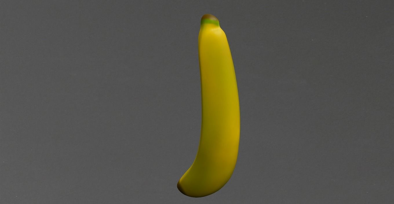 Banana Low-poly 3D model_10