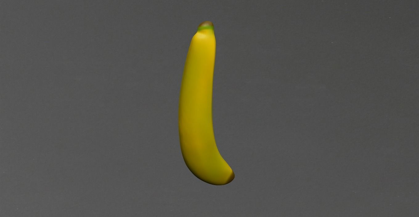Banana Low-poly 3D model_25