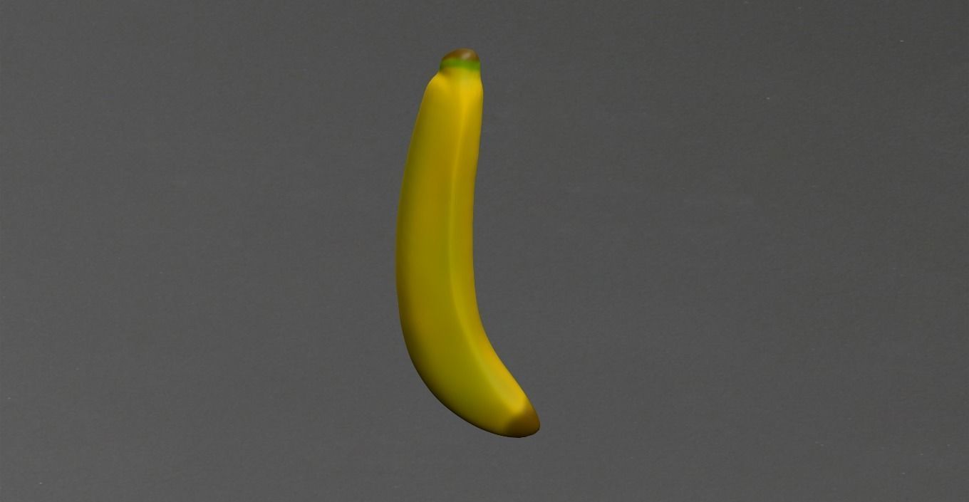 Banana Low-poly 3D model_20