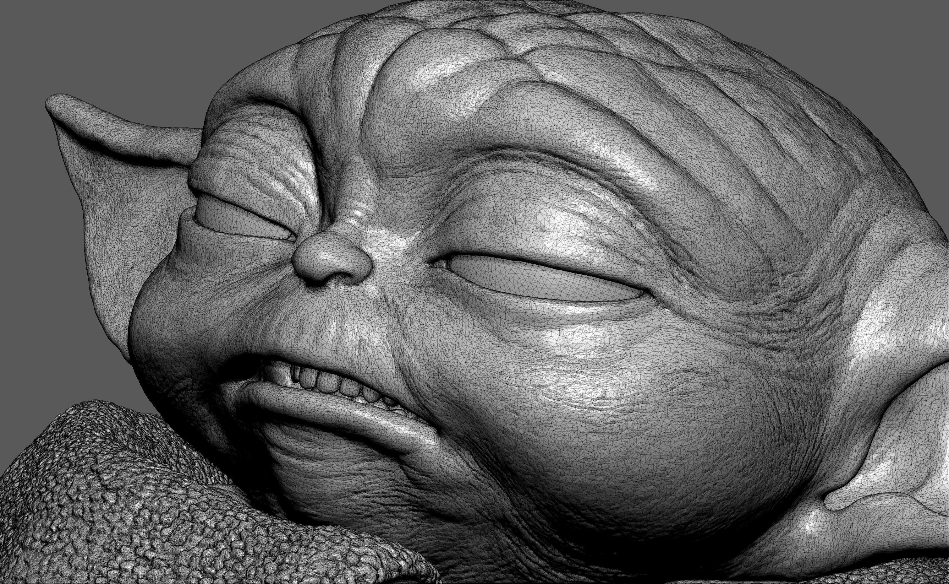 GROGU Baby Yoda Using the Force Printable 3D Model 3D print model_11