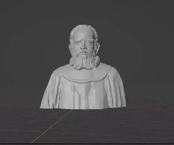 Galileo bust  3D print model