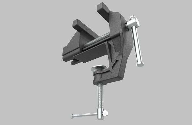 Mini Bench Vice M01 Low-poly 3D model