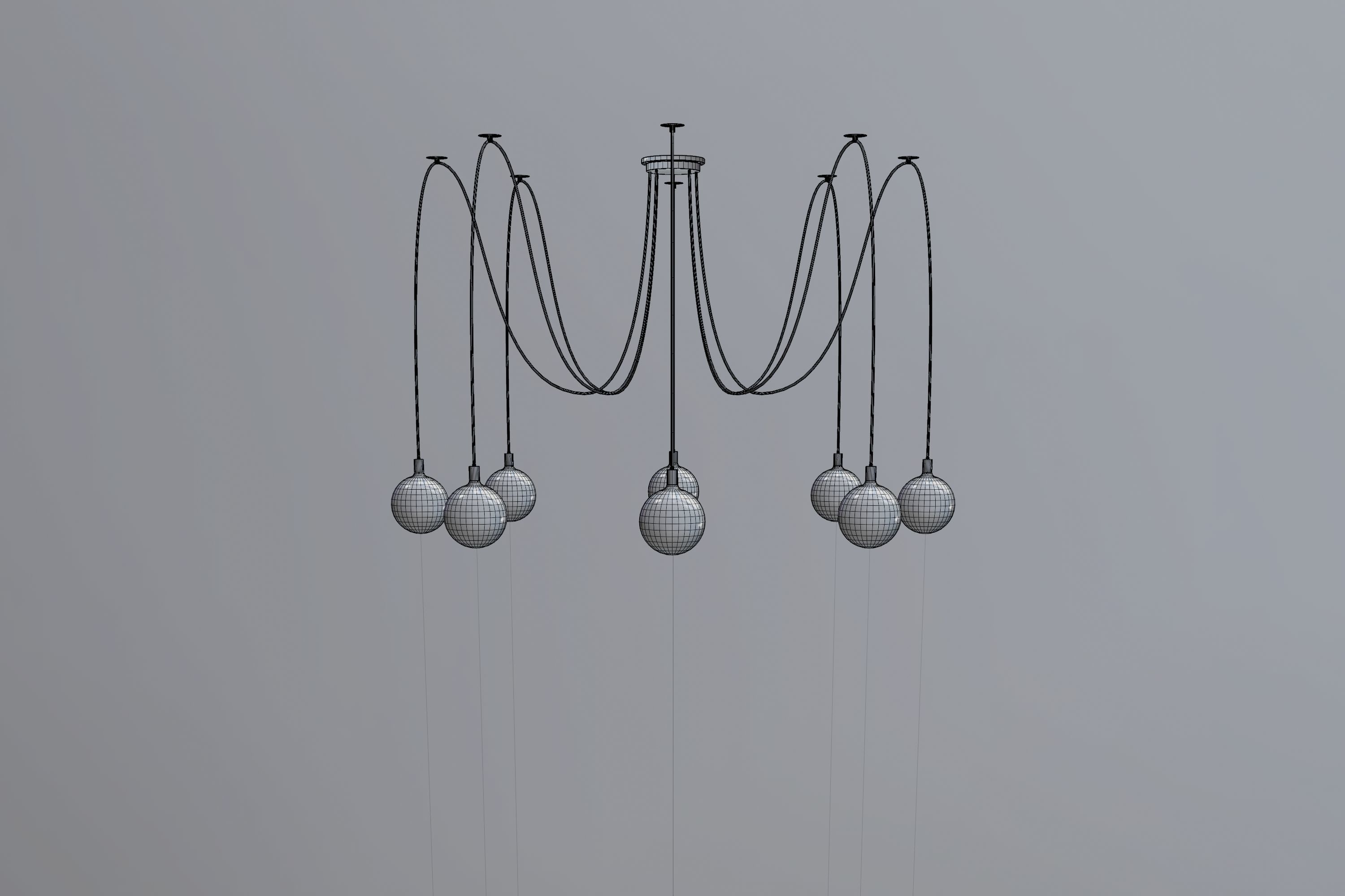 Modern Lamp 3D model_3