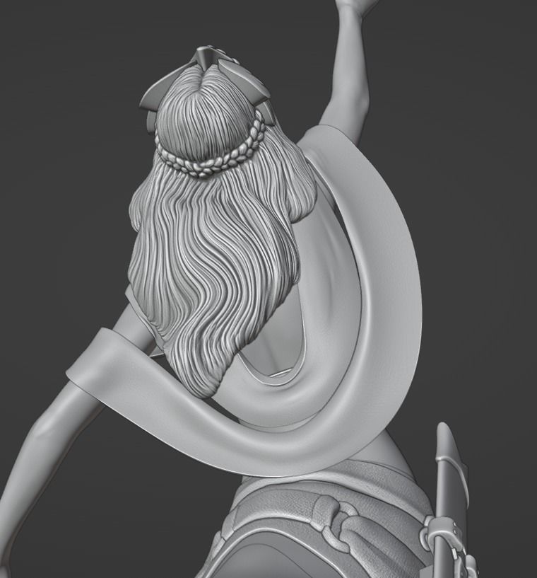 Rosa is a centaur warrior 3D print model_4