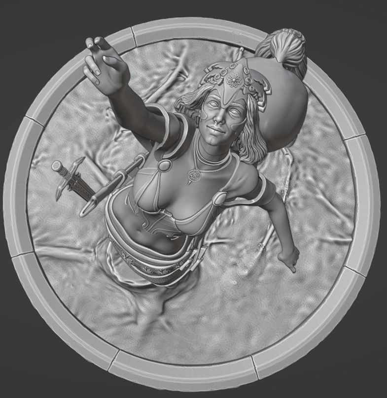 Rosa is a centaur warrior 3D print model_8
