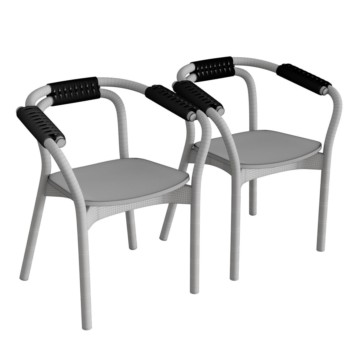 Knot Chair 3D model_4