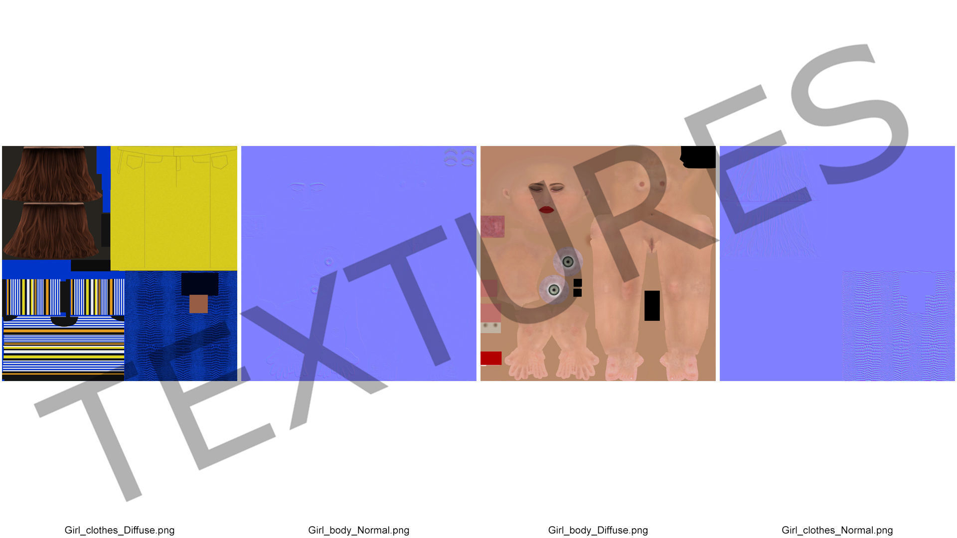 Young Woman Fashionable Style Rigged for Maya 3D model_38