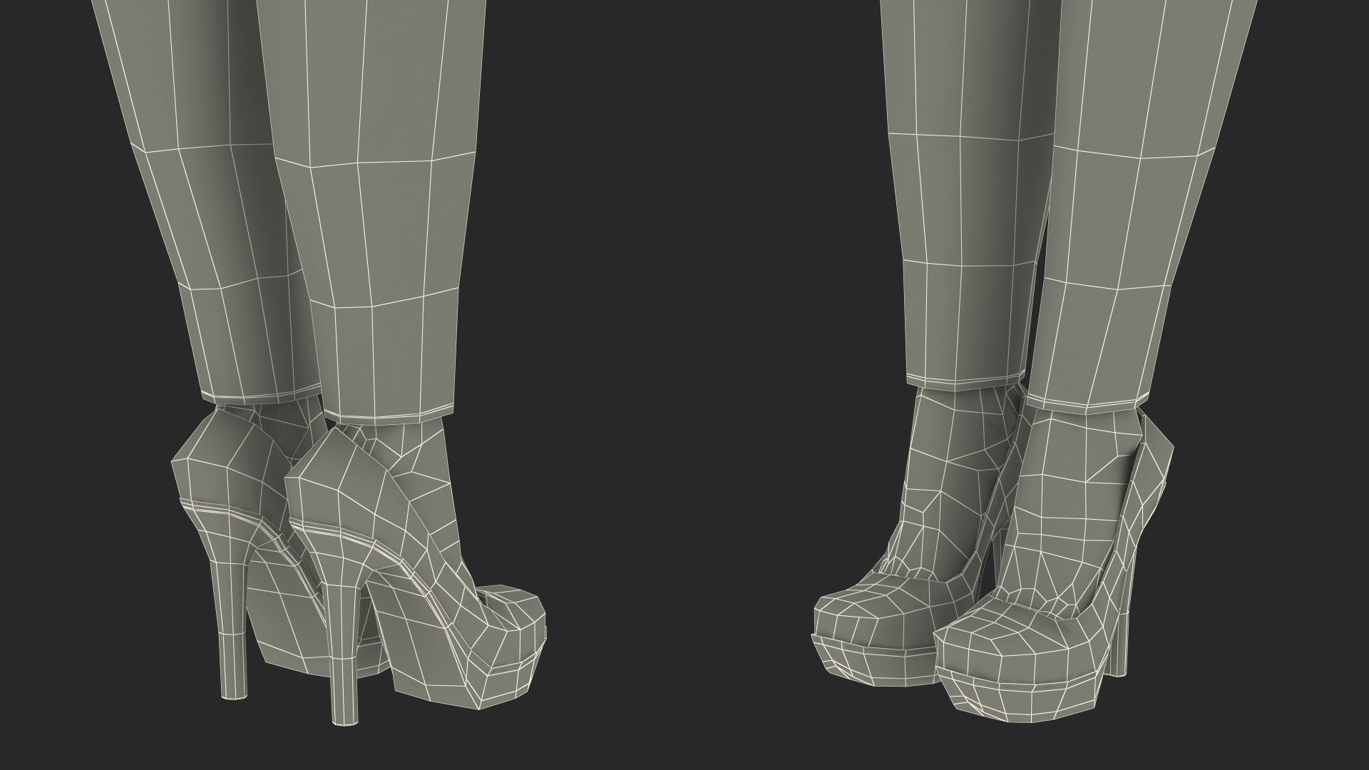 Young Woman Fashionable Style Rigged for Maya 3D model_43