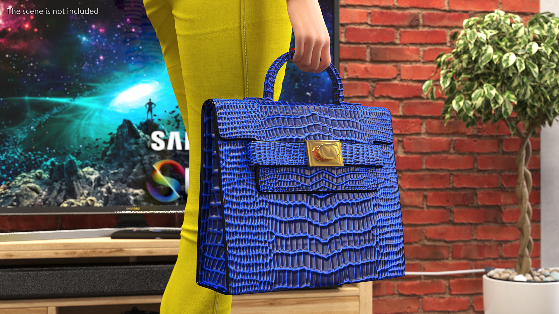 Young Woman Fashionable Style Rigged for Maya 3D model_13