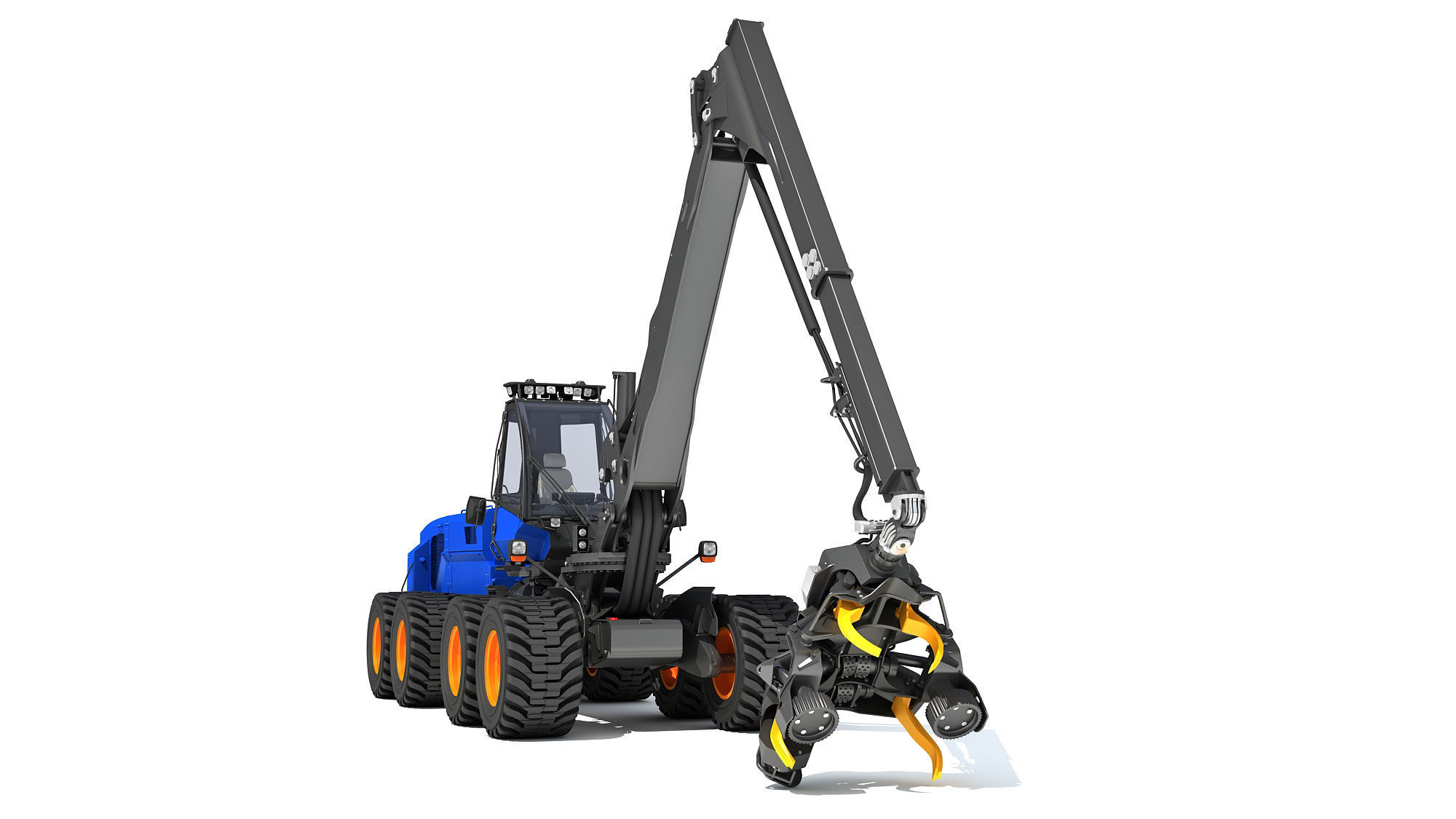 Forestry Harvester 3D model_10