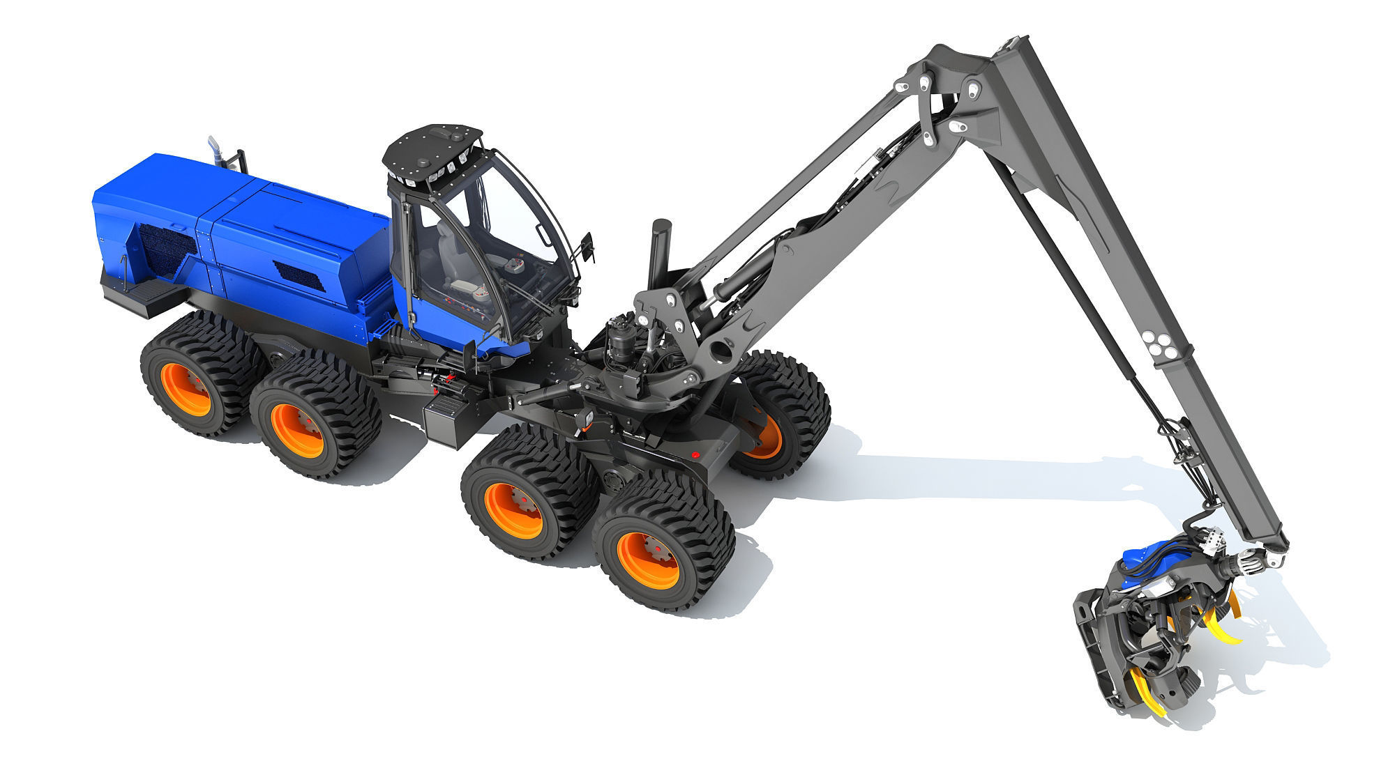 Forestry Harvester 3D model_7