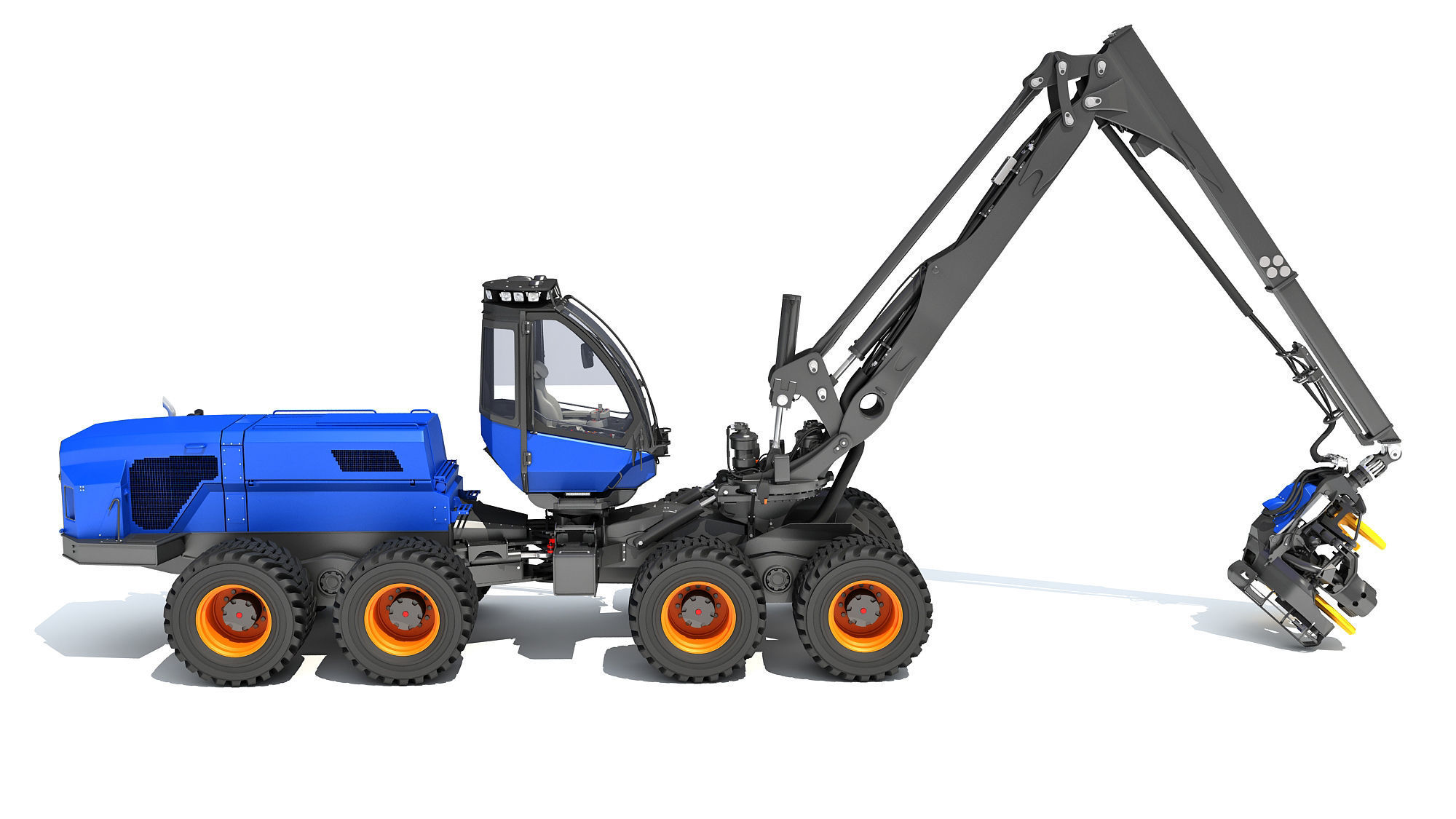 Forestry Harvester 3D model_6