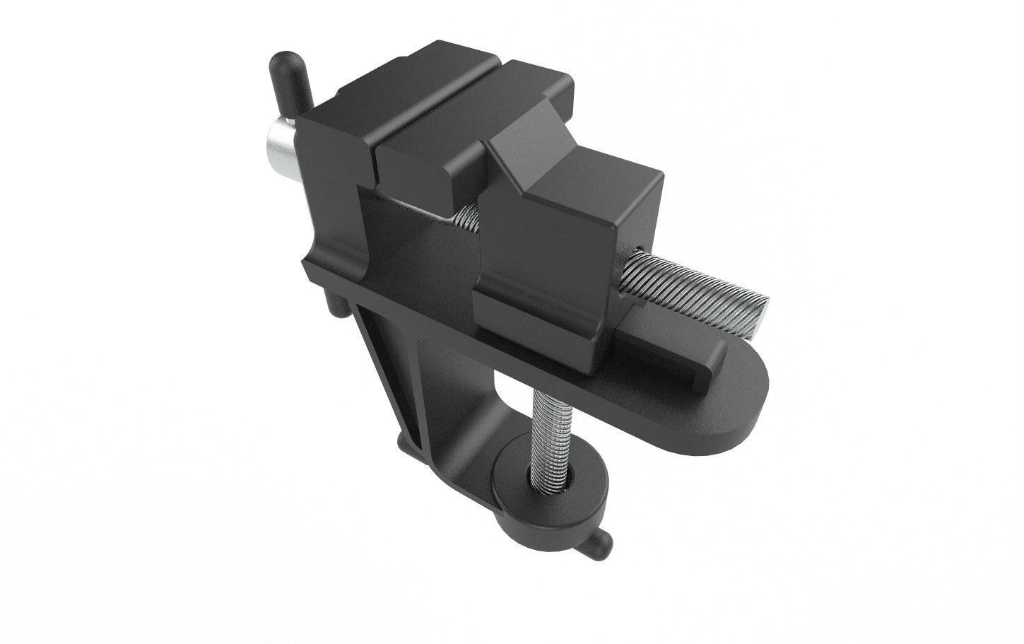 Mini Bench Vice M02 Low-poly 3D model_3