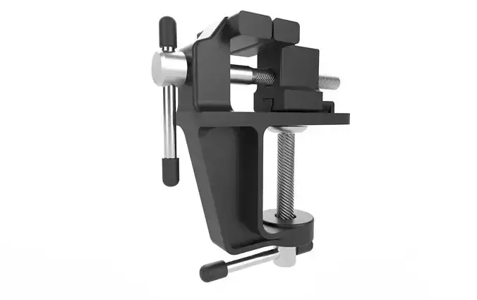 Mini Bench Vice M02 Low-poly 3D model