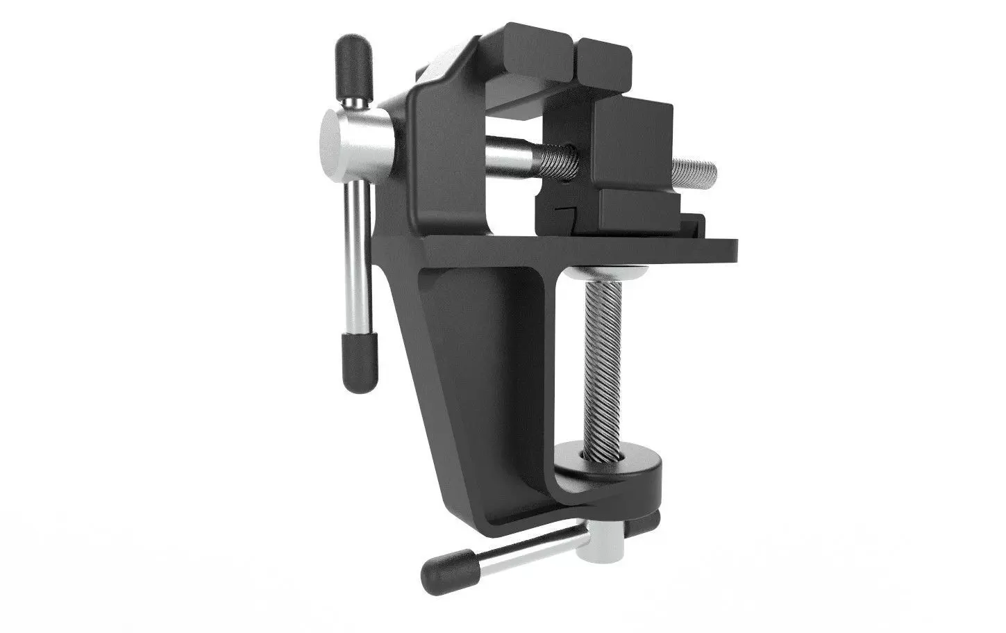 Mini Bench Vice M02 Low-poly 3D model_0